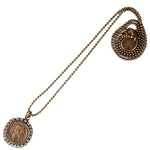 Dana Levy Diamante Ancient Roman Coin Ball Chain Necklace - Antique Gold