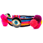 Dana Levy Evil Eye Lucky Charm Pompom Bracelet - Black
