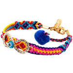Dana Levy Diamante Infinity Charm Friendship Bracelet - Blue