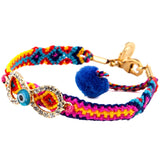 Dana Levy Diamante Infinity Charm Friendship Bracelet - Blue