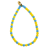 Dana Levy Happiness Morse Code Blessing Glass Bead Bracelet - Bright