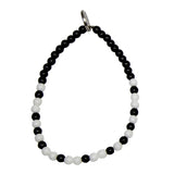 Dana Levy Love Morse Code Blessing Glass Bead Bracelet - Monochrome
