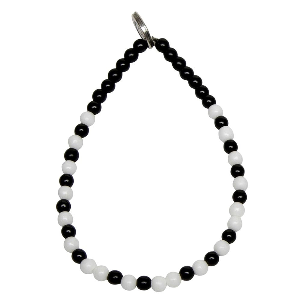 Dana Levy Health Morse Code Blessing Glass Bead Bracelet - Monochrome