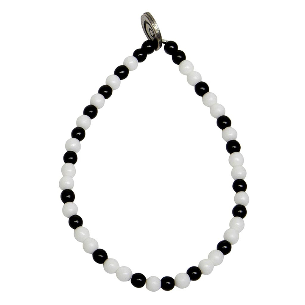 Dana Levy Happiness Morse Code Blessing Glass Bead Bracelet - Monochrome