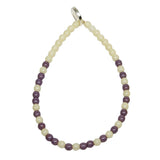 Dana Levy Wealth Morse Code Blessing Glass Bead Bracelet - Pastel