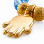 Dana Levy Mini Hamsa Hand Charm Faceted Glass Bead Bracelet - Detail