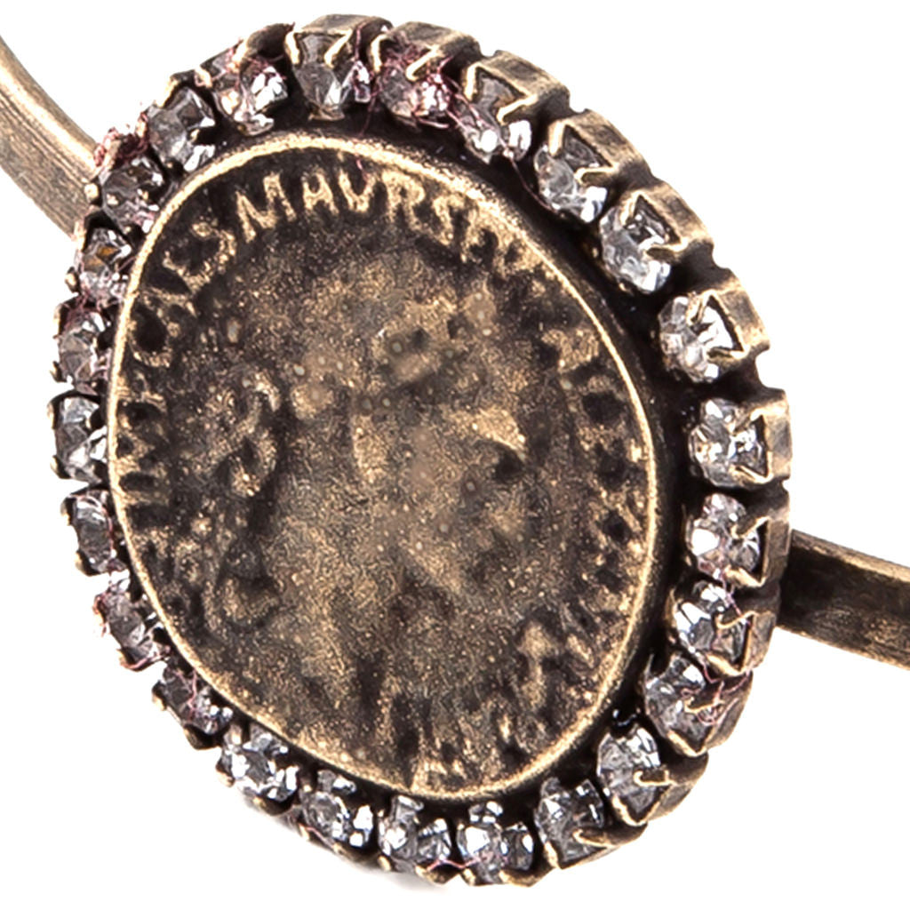 Dana Levy Diamante Ancient Roman Coin Cuff - Detail Antique Gold