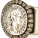 Dana Levy Diamante Ancient Roman Coin Ring - Detail of Antique Silver