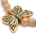 Dana Levy Butterfly Charm Glass Bead Bracelet - Detail