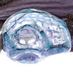 Dana Levy Ceramic Skull Duo Silk Wrap Bracelet - Lilac Multicolour and Grey Black Mix Detail