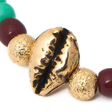 Dana Levy Cowry Shell Charm Glass Bead Bracelet - Detail