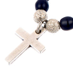 Dana Levy Cross Charm Glass Bead Bracelet - Detail