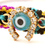 Dana Levy Diamante Horseshoe Lucky Charm Friendship Bracelet - Detail