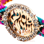 Dana Levy Diamante Shma Hebrew Prayer Charm Friendship Bracelet - Detail