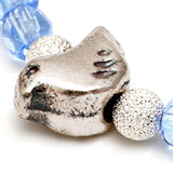 Dana Levy Dove Charm Faceted Glass Bead Bracelet - Detail
