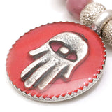 Dana Levy Enamel Hamsa Hand Token Gemstone Bracelet - Detail