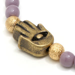 Dana Levy Evil Eye Hamsa Hand Glass Bead Bracelet - Detail