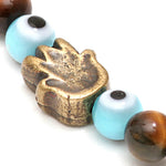 Dana Levy Solid Mini Hamsa Hand Evil Eye Charm Gemstone Bracelet - Detail