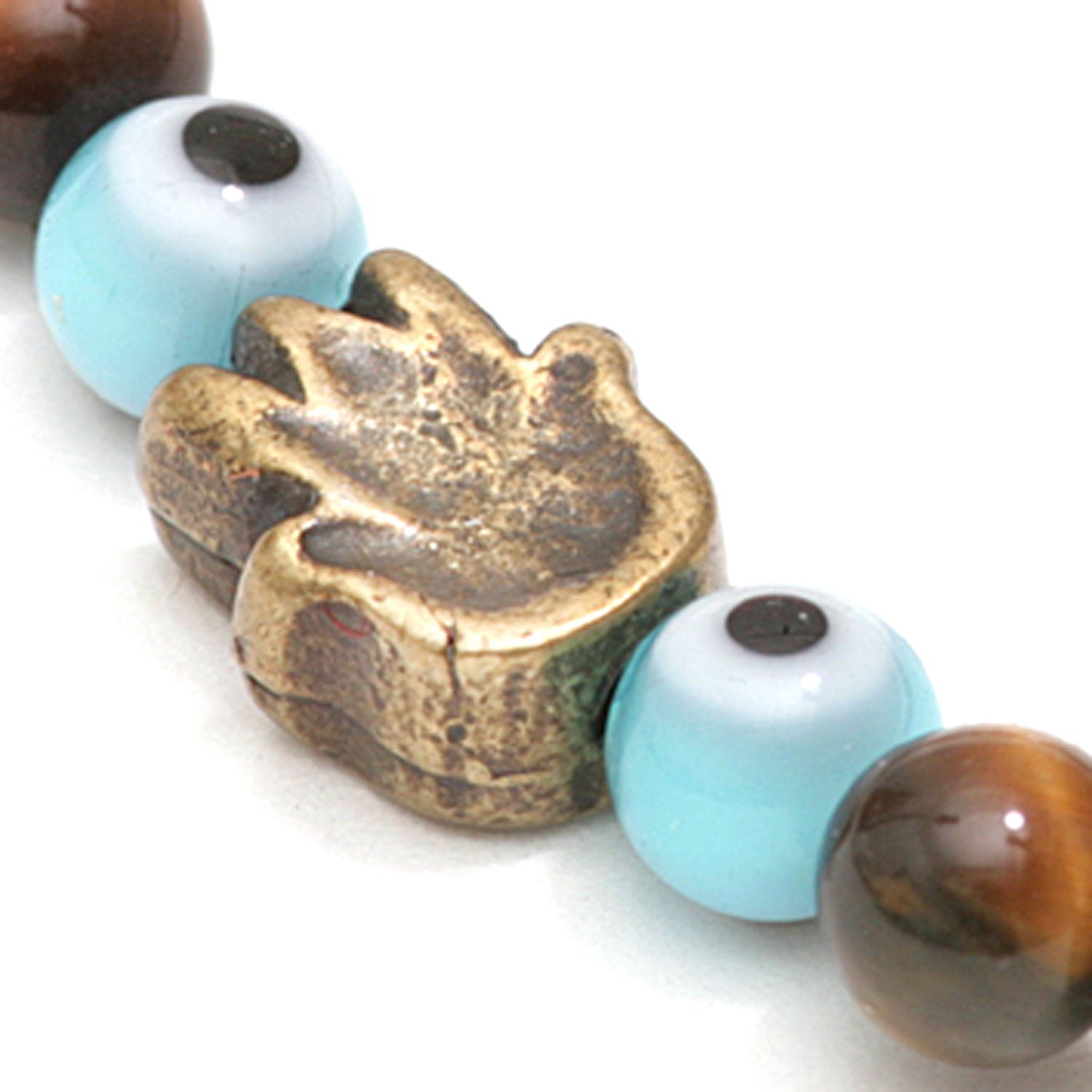 Dana Levy Solid Mini Hamsa Hand & Evil Eye Gemstone Bracelet - Detail