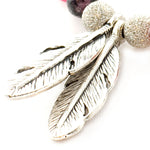 Dana Levy Feather Charm Duo Gemstone Bracelet - Detail Silver