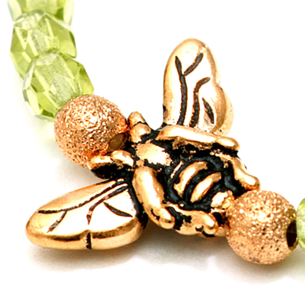 Dana Levy Fly Charm Faceted Glass Bead Bracelet - Detail