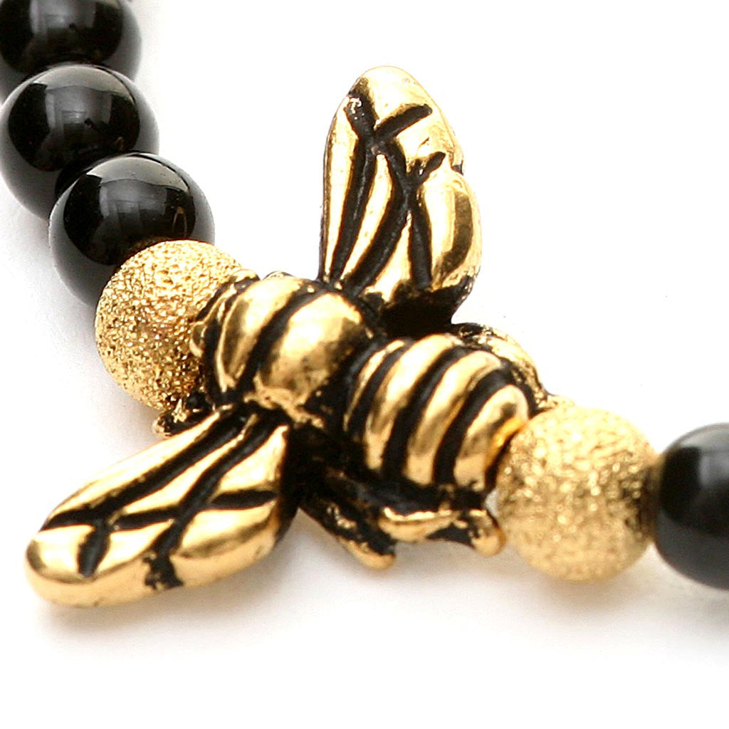 Dana Levy Fly Charm Glass Bead Bracelet - Detail