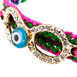 Dana Levy Diamante Infinity Charm Friendship Bracelet - Green Detail