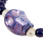 Dana Levy Mini Ceramic Skull Charm Glass Bead Bracelet - Detail