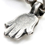Dana Levy Mini Hamsa Hand Charm Leather Braid Bracelet - Detail