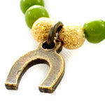 Dana Levy Mini Horseshoe Charm Glass Bead Bracelet - Detail