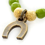 Dana Levy Mini Horseshoe Charm Glass Bead Bracelet - Detail