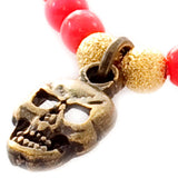Dana Levy Mini Skull Charm Glass Bead Bracelet - Detail