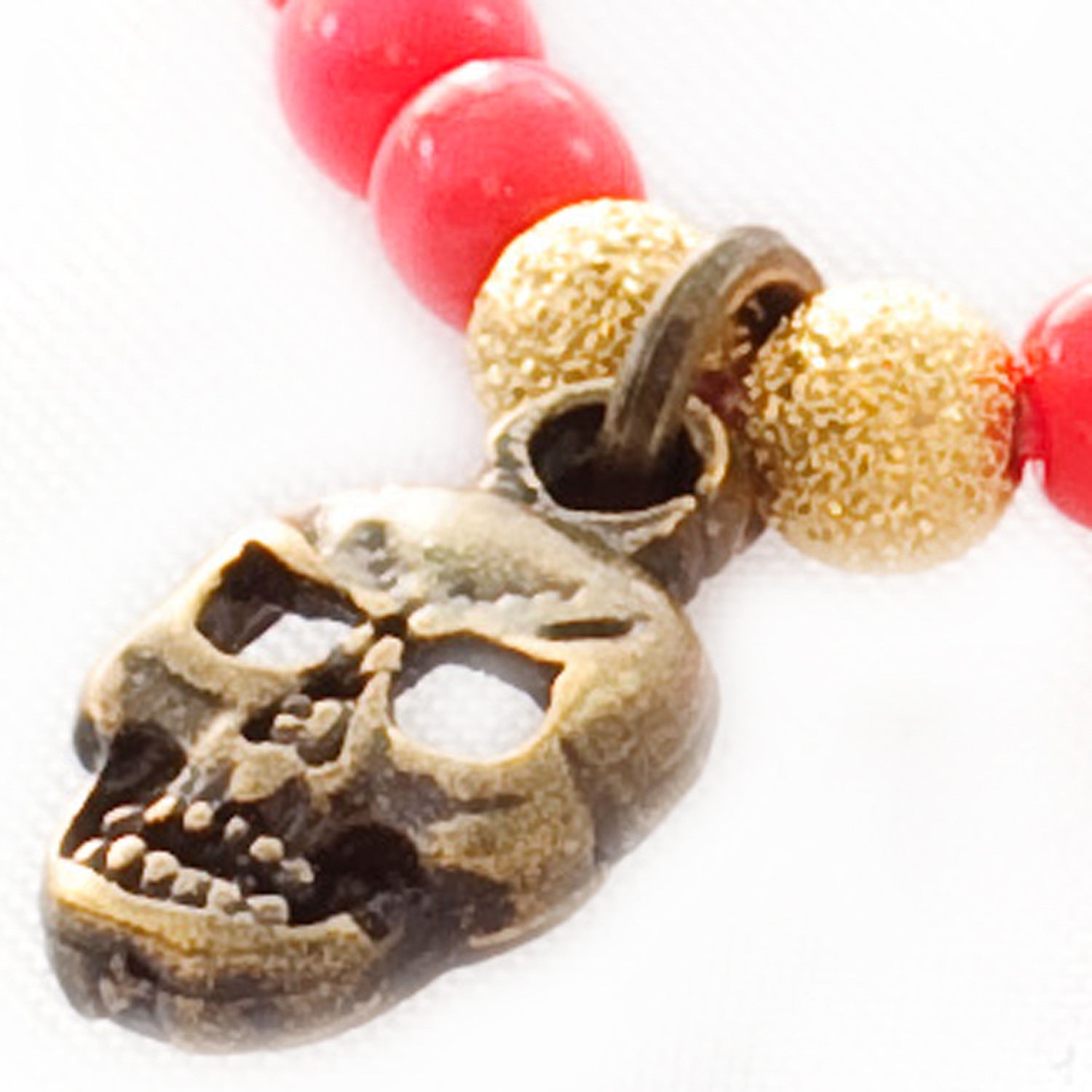 Dana Levy Mini Skull Charm Glass Bead Bracelet - Detail 