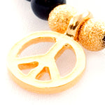 Dana Levy Men's Peace Symbol Charm Gemstone Bracelet - Detail 