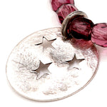 Dana Levy Moon & Stars Faceted Glass Bead Bracelet - Detail