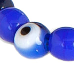 Dana Levy Round Mini Evil Eye Charm Rainbow Glass Bead Bracelet - Detail