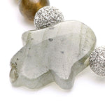 Dana Levy Semi Precious Hamsa Hand Charm Gemstone Bracelet - Detail