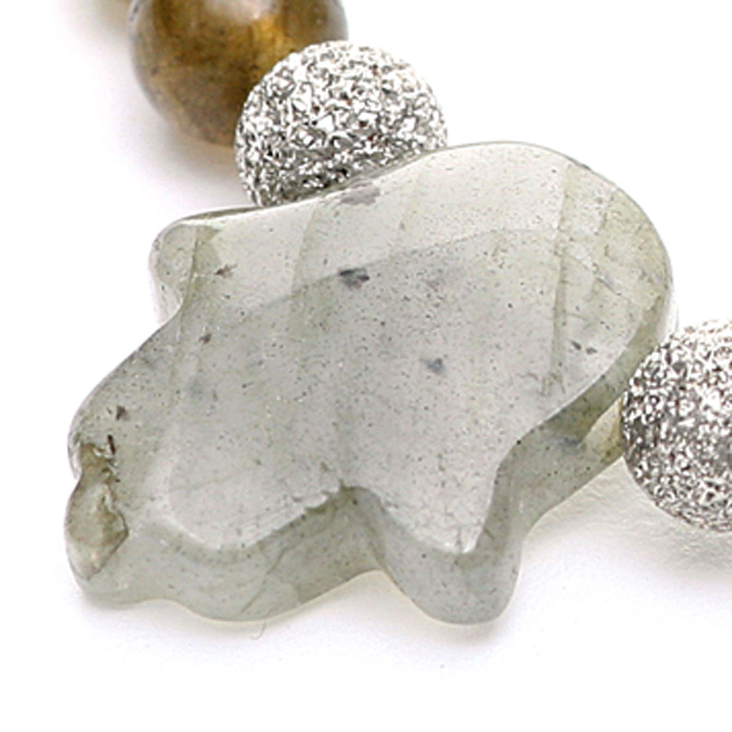 Dana Levy Semi Precious Hamsa Hand Charm Gemstone Bracelet - Detail