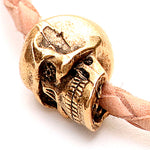 Dana Levy Skull Charm Leather Braid Bracelet - Detail