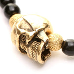 Dana Levy Skull Charm Glass Bead Bracelet - Detail