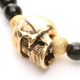 Dana Levy Skull Charm Glass Bead Bracelet - Detail