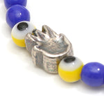 Dana Levy Solid Mini Hamsa Hand & Evil Eye Glass Bead Bracelet - Detail
