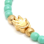 Dana Levy Solid Mini Hamsa Hand Glass Bead Bracelet - Detail