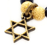 Dana Levy Mini Star of David Charm Glass Bead Bracelet - Detail