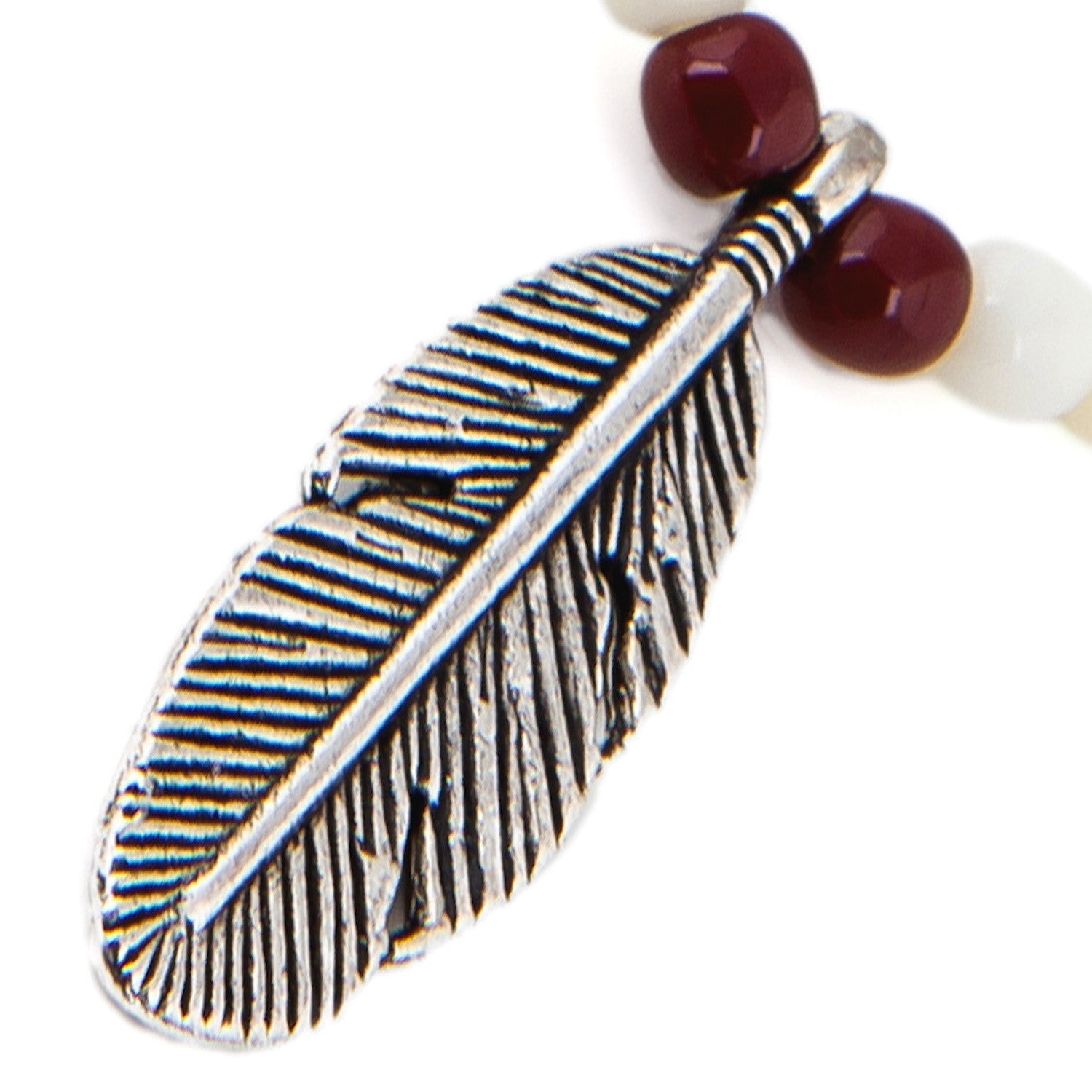 Dana Levy Tribal Feather Glass bead Bracelet - Detail