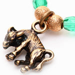 Dana Levy Zodiac Charm Faceted Glass Bead Bracelet - Taurus Detail 
