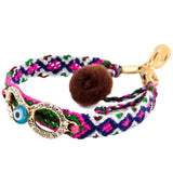 Dana Levy Diamante Infinity Charm Friendship Bracelet - Green