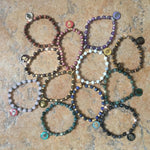 Dana Levy Enamel Hamsa Hand Token Stardust & Gemstone Mix Bracelet - Assorted Flatlay