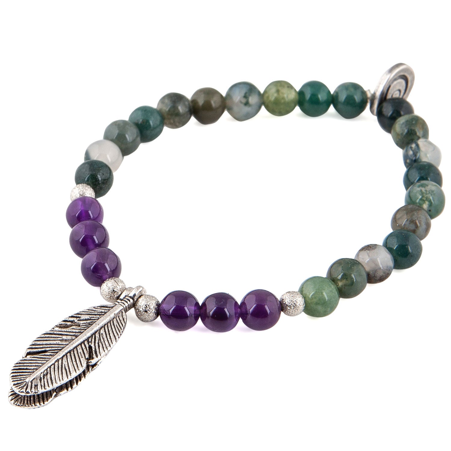 Dana Levy Feather Gemstone Duo Bracelet