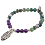 Dana Levy Feather Gemstone Duo Bracelet